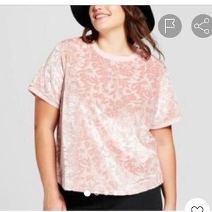🌻NWT| A NEW DAY VELVET T-SHIRT